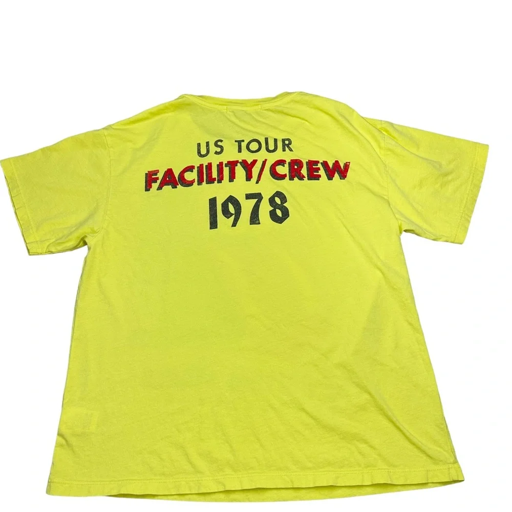Daydreamer Rolling Stones 1978 Concert Tour Faculty & Crew Citron Yellow Sz XS - Picture 5 of 9